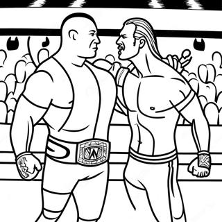 Pagina Para Colorir Da Luta Pelo Campeonato Da Wwe 121065-55858