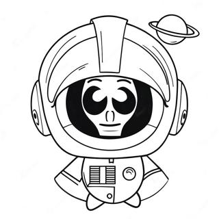 Marvin O Marciano Com Capacete Espacial Pagina Para Colorir 121296-56017