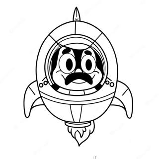 Marvin O Marciano Em Uma Nave Espacial Pagina Para Colorir 121299 56032