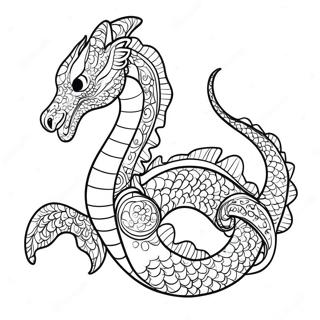 Pagina Para Colorir Dragao Do Mar Majestoso 121504-56179