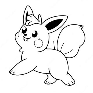 Pagina Para Colorir Do Flareon Feliz Pulando 121760 56388