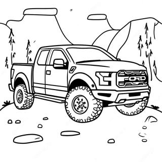 Pagina Para Colorir Da Aventura Off Road Do Ford Raptor 121938-56521