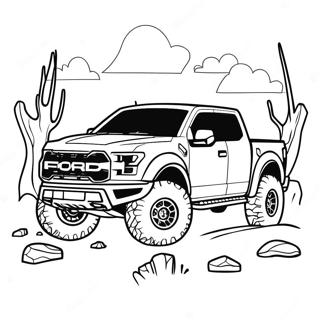 Pagina Para Colorir Da Aventura Off Road Do Ford Raptor 121938-56522