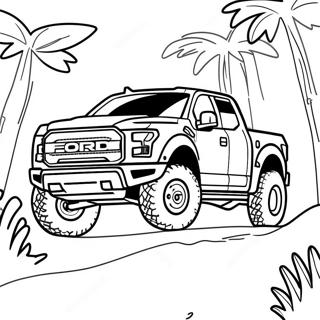 Pagina Para Colorir Da Aventura Off Road Do Ford Raptor 121938-56523