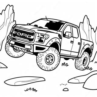 Pagina Para Colorir Da Aventura Off Road Do Ford Raptor 121938-56524