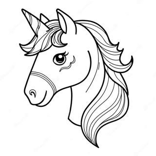 Pagina Para Colorir Cabeca De Cavalo Elegante 122120-56668