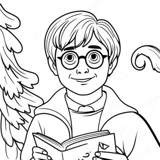 Harry Potter Natal Páginas Para Colorir