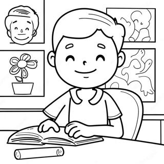 Pagina Para Colorir Big Nate Na Aula 122169-56698