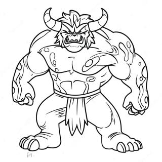 Monstro Super Feroz Para Colorir 122505 57027