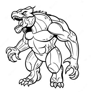 Monstro Super Feroz Para Colorir 122505 57028