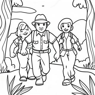 Desenho Para Colorir Da Cena De Aventura De Jumanji 122605-57094