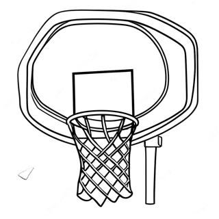 Cesta De Basquete Páginas Para Colorir