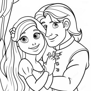 Pagina Para Colorir Da Rapunzel E Flynn 122992-57392