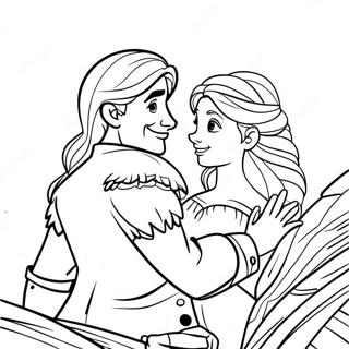 Pagina Para Colorir Da Rapunzel E Flynn Aventureiros 122993-57394