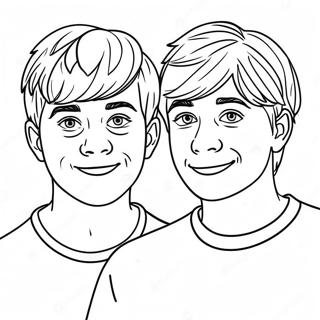 Pagina Para Colorir Do Engracado Sam E Colby 123303 57642