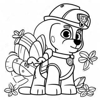 Paw Patrol Ação De Graças Páginas Para Colorir