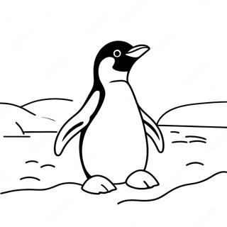 Pagina Para Colorir Pinguim Brincalhao Na Neve 123429-57733