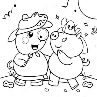 Pagina Para Colorir Da Peppa Pig Pedindo Doces 123534 57820