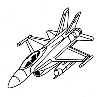 Pagina Para Colorir Do Jato De Combate F18 123584-57851