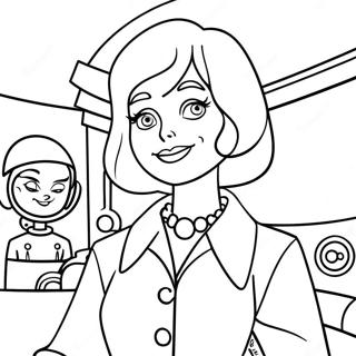 Pagina Para Colorir De Jane Jetson Em Seu Estiloso Traje 123612 57879