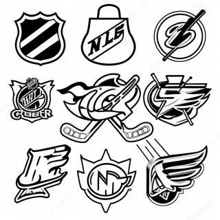 Pagina Para Colorir Dos Logotipos Coloridos Das Equipes Da Nhl 123637 57893