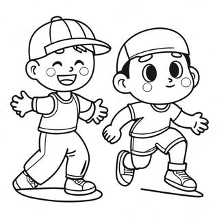 Pagina Para Colorir De Criancas Ativas Jogando Esportes 123843 58057