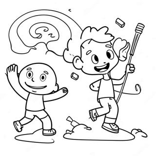 Pagina Para Colorir De Atividades De Exercicio Divertidas 123845-58065