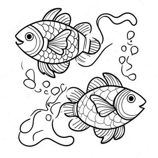 Pagina Para Colorir De Um Peixe Dois Peixes 123867-58071