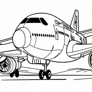 Pagina Para Colorir De Aviao 747 Detalhado Em Vista Lateral 124175-58409