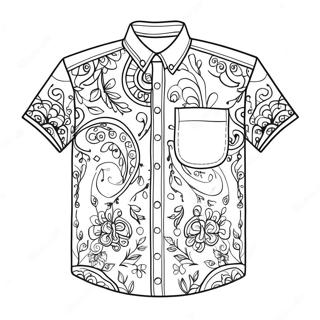 Camisa Páginas Para Colorir