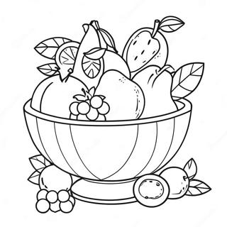 Pagina Para Colorir De Tigela De Frutas Coloridas 124383-58573