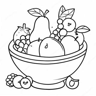 Pagina Para Colorir De Tigela De Frutas Coloridas 124383-58574