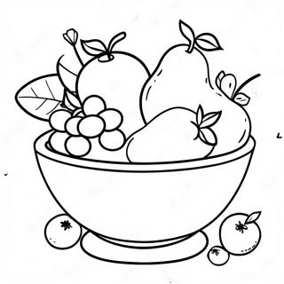 Pagina Para Colorir De Tigela De Frutas Coloridas 124383-58576