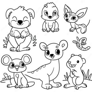 Animais Australianos Páginas Para Colorir