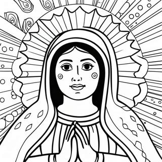 Nossa Senhora De Guadalupe Páginas Para Colorir