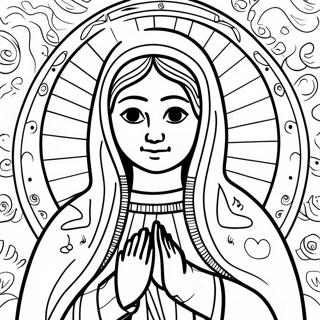 Pagina Para Colorir Linda Nossa Senhora De Guadalupe 124510-58665