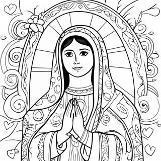 Pagina Para Colorir Linda Nossa Senhora De Guadalupe 124510-58666