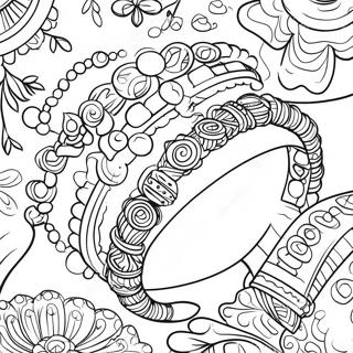 Pagina Para Colorir Da Pulseira De Contas Coloridas 124614-58745