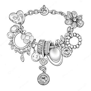 Pagina Para Colorir Da Pulseira De Charme Brilhante 124615 58750