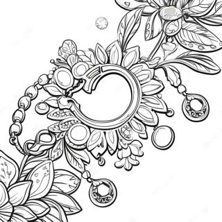 Pagina Para Colorir Da Pulseira De Charme Brilhante 124615 58752