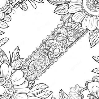 Pagina Para Colorir Da Pulseira Com Padrao Floral 124616 58755