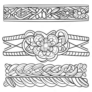Página Para Colorir Da Pulseira Da Amizade Páginas Para Colorir