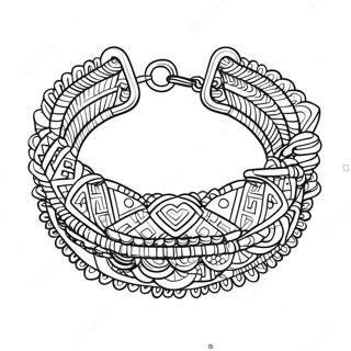 Página Para Colorir Da Pulseira Da Amizade Páginas Para Colorir