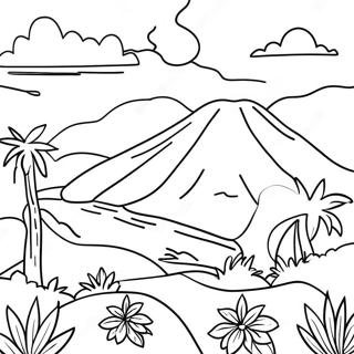 Pagina Para Colorir Da Paisagem Colorida De El Salvador 124715-58825