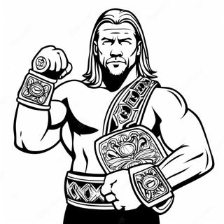 Pagina Para Colorir Do Triple H Segurando Dois Cintos 124743-58856