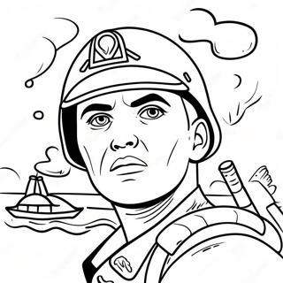 Desenho Para Colorir Do Fuzileiro Corajoso Em Combate 125208 59213