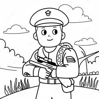 Desenho Para Colorir Do Fuzileiro Corajoso Em Combate 125208 59216