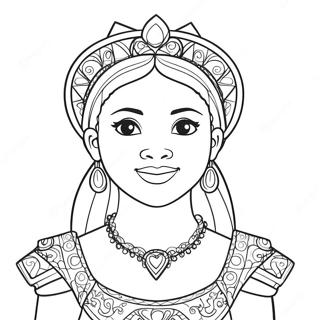 Pagina Para Colorir Da Princesa Negra Corajosa 125285-59273