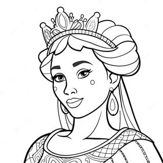 Pagina Para Colorir Da Princesa Negra Corajosa 125285-59275