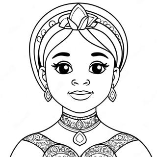 Pagina Para Colorir Da Princesa Negra Magica 125286-59279